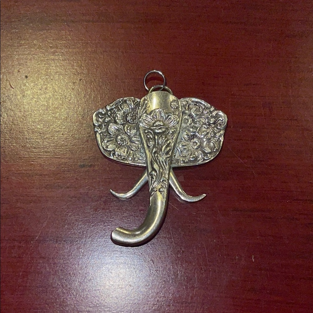 Sterling Silver Elephant Pendant